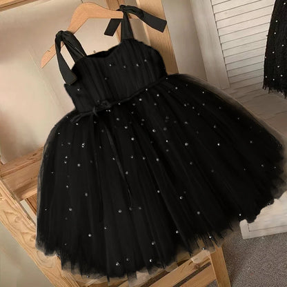 Kids Dress for Girls Christmas New Year Princess Eleagnt Party Tutu Prom Dresses Children Wedding Evening Bowknot Gown 1-5 Years