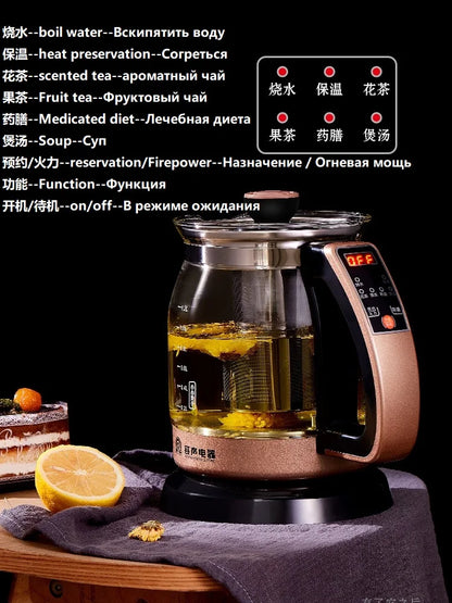 Home Appliance Automatic Kettle Health Care Thick Glass Teapot Electric Teapot Insulation Tea Maker Water Boiling Cooker