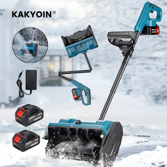 3800W Winter Foldable Electric Snowplow Lithium Electric Snow Sweeper Cordless Snow Shovel Courtyard Street for Makita Battery