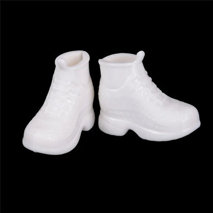 10 Pairs Fashion White Doll Sneakers Shoes Dolls Accessories Gift for  for 30cm Doll Best Birthday Gifts