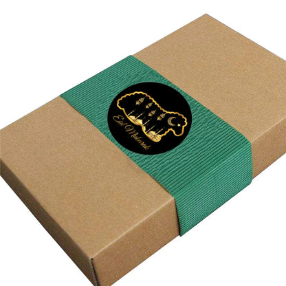 60Pcs Ramadan Kareem Eid Al-Fitr Decorative Stickers Blessed Eid Mubarak Muslim Religion Festival Decor Food Gift Bag Sealing