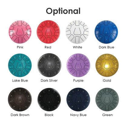 8 Inch Steel Tongue Drum 11 Notes Handpan Drum With Drum Mallet Finger Picks Percussion for Meditation Yoga(Wholesale Price)