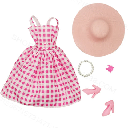 Fashion Clothing for Barbie Ken Dolls Clothes Movie Dress Up Denim Pants Set 1/6 Princess Skirts Bjd Toys for Girls Accessories