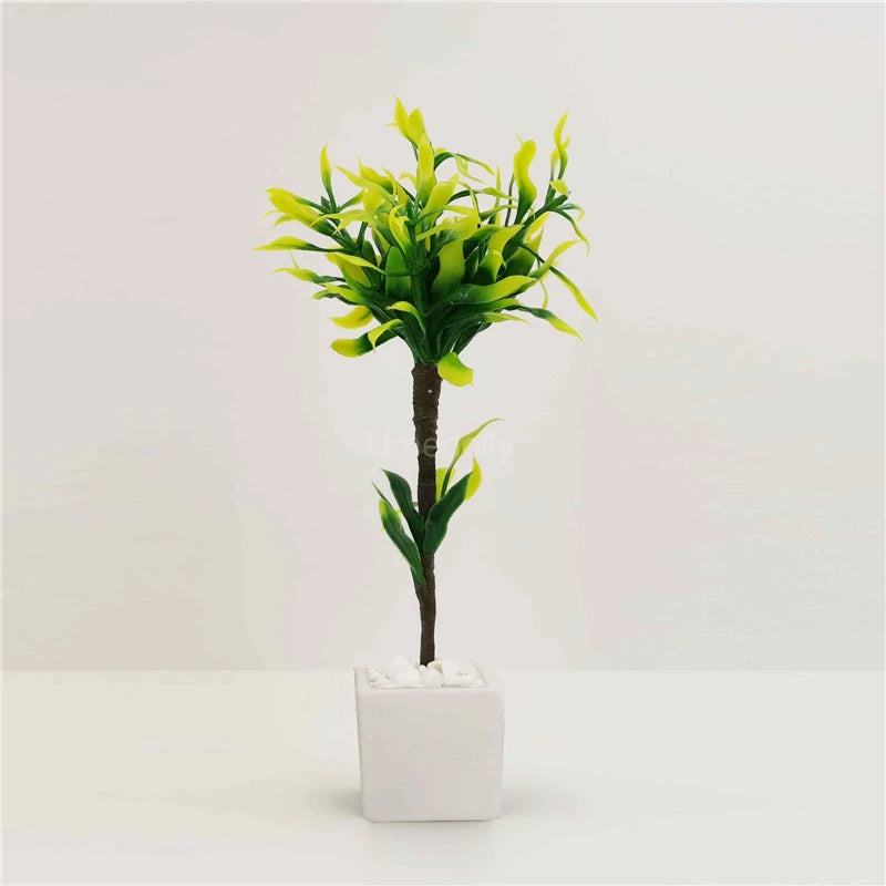 1/6 Scale Miniature Dollhouse Plant Simulation Monstera Deliciosa Liebm Model Mini Decoration for Blyth BJD Doll Accessories Toy