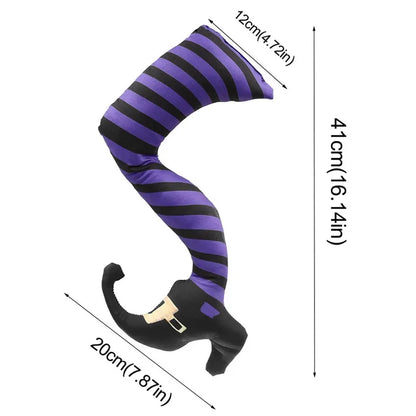 Halloween Witch Legs Halloween Decoration Wicked Novelty Witch Legs With Shoes for Home Yard Outdoor and Indoor Halloween Witch
