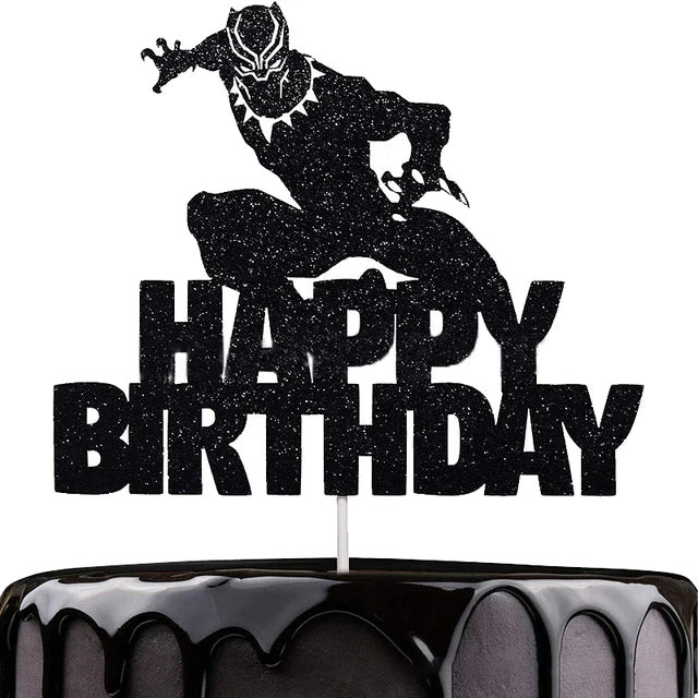 1set the Avengers Birthday Party Cake Topper Super Hero Spiderman Hulk Iron Man Cake Decoration for Kids Birthday Party Supplies
