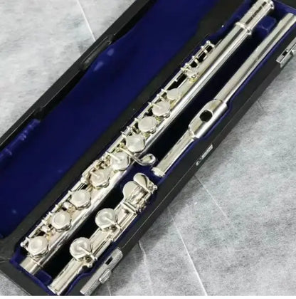 MURAMATSU Flute-B Foot E-Gorgeous Performance Musical Instrument Copper-L Silver Plated Flute