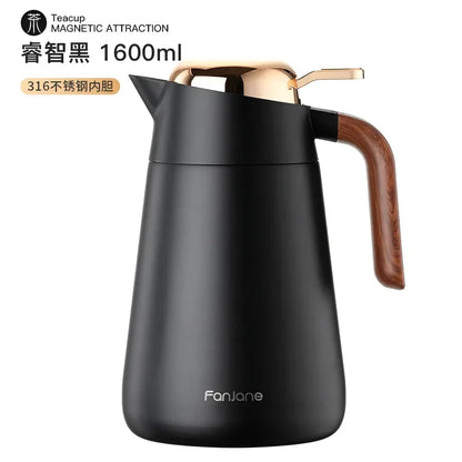 FANJANE 316 Stainless Steel Thermos Kettle for Tea Maker Big Tea Filter Larger Capacity 1600ml Vacuum Thermos Bottle Tumbler