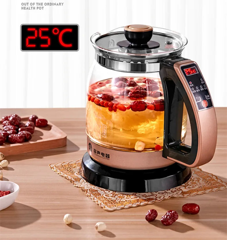 Home Appliance Automatic Kettle Health Care Thick Glass Teapot Electric Teapot Insulation Tea Maker Water Boiling Cooker