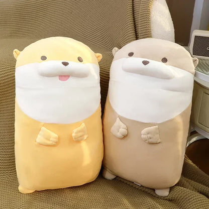 45/55cm Kawaii Sea Otter Plush Toys Stuffed Animal Otter Doll Pillow Cushion Gift for Christmas Birthday Party Room Decor