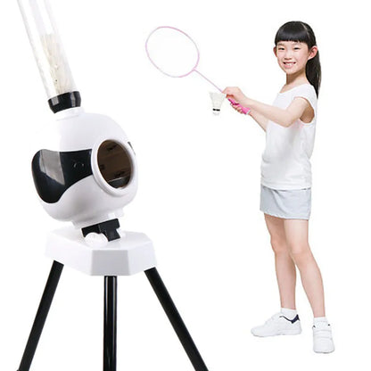 Kid Automatic Badminton Service Machine Robot Portable Outdoor Indoor Beginner Ball Pitching Practice Trainer Device