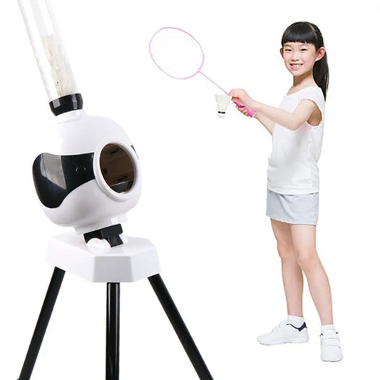 Kid Automatic Badminton Service Machine Robot Portable Outdoor Indoor Beginner Ball Pitching Practice Trainer Device