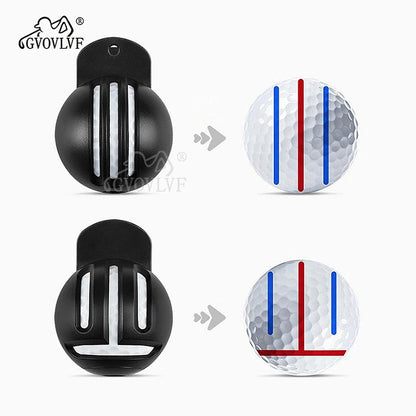 1set Golf Marker Hand Tools With Pens Golfing Marker Tool Alignment Kit With Marker Pen Golfs Balls Drawing Line Tool New