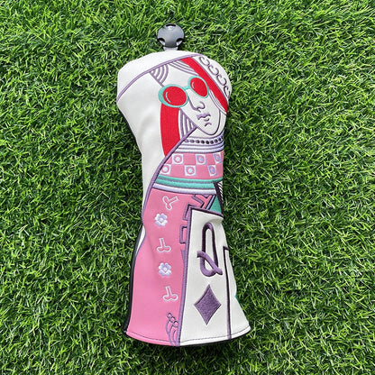 Kings and Queens and Knights Golf Club Wood Headcovers Driver Fairway Woods Hybrid Cover Photographing in Kind Fast Delivery