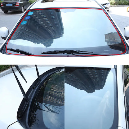 Car Rubber Seal Strips Auto Seal Protector Sticker Window Edge Windshield Roof Rubber Sealing Strip Noise Insulation Accessories