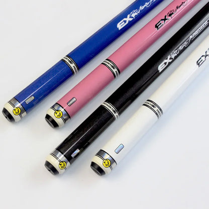 2018 New Design EX Pool Cues 13mm Tips Black/White/Pink/Blue Colors Stick Center Joint Billiard Cue Sticks