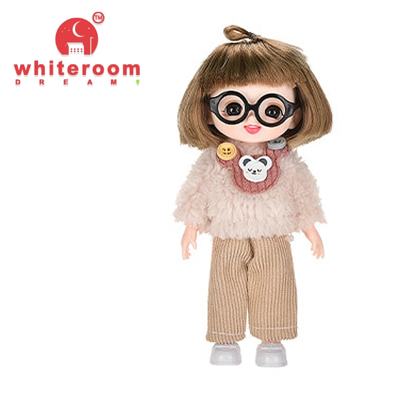 Doll for Girl Baby Doll Toys Children Kid Boy Toy PC Lover Holiday Gift Full Set Bjd 1/12 Mini Dolls Baby Clothes Dress Up
