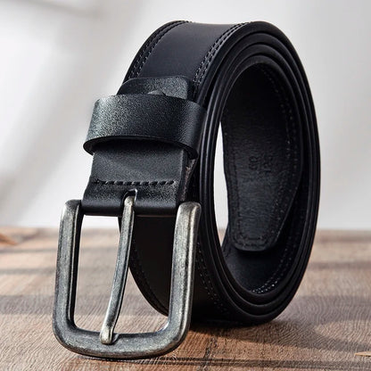 [DWTS]belt Male Leather Belt Men Male Genuine Leather Strap Luxury Pin Buckle Belts for Men Belt Cummerbunds Ceinture Homme
