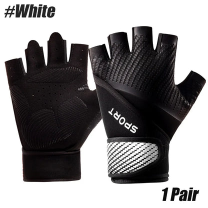 1 Pair Workout Gloves - Gym Weight Lifting Gloves With Wrist Wrap Support,Full Palm Protection & Extra Grips for Fitness,Pull-Up