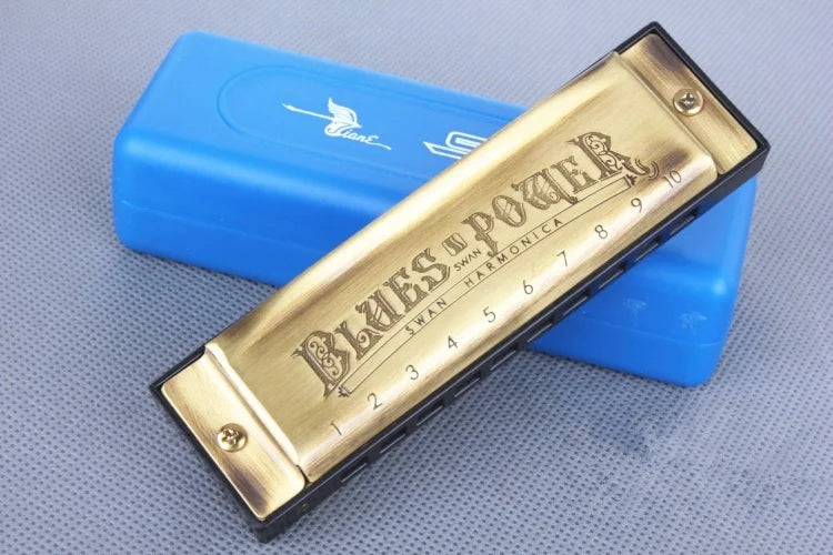 10-Holes Harmonica for Children, Harmonica With 10 Holes, Harmonica, C-Key Mouth, Musical Instrument, for Music