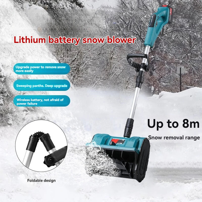 Foldable Winter Electric Snowplow Lithium Electric Snow Sweeper Cordless Brushless Snow Shovel Courtyard Street School