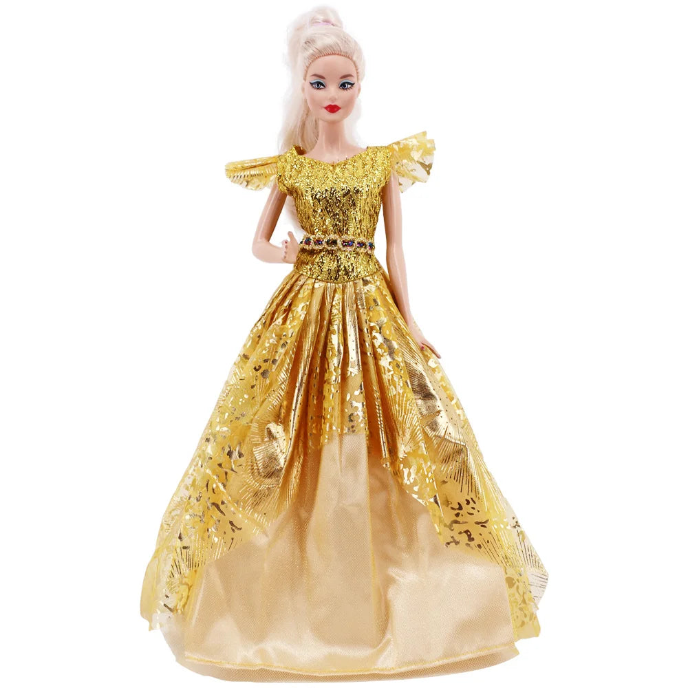 Doll Evening Dress Clothes Princess Dress Banquet Party Dress Tulle Dress for Barbiees&BJD Doll Clothes Accessories,Toy for Girl