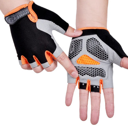 Gym Dumbbell Gloves Men Women Weightlifting Fitness Sport Training Exercise Gloves Non Slip Breathable Half Finger Cycling Glove