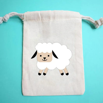 5pcs Sheep Gift Bags Barnyard Farm Animal Themed Baby Shower Boy Girl Birthday Party Eid Mubarak Al Adha Al-Adha Ramadan Favor