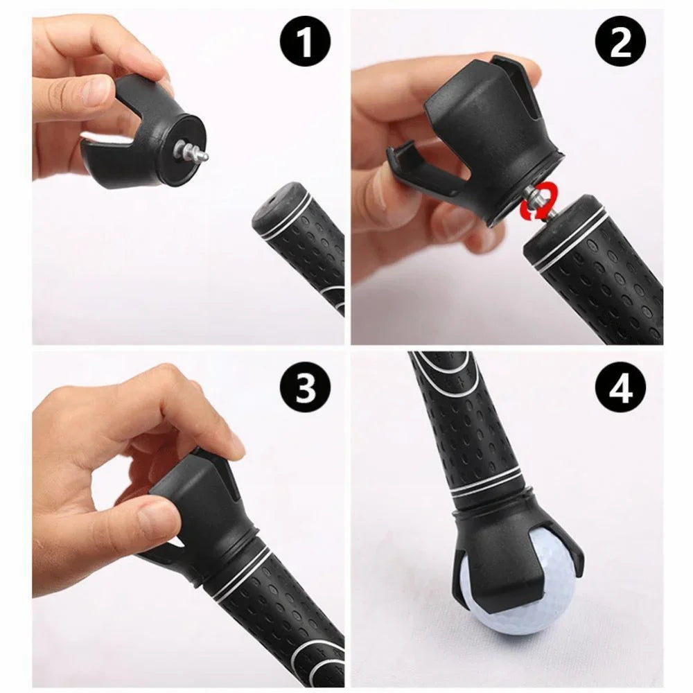 G Olf Balls Picker Ball Pick Up Clamp Rubber Zinc Alloy Golf Supplies G Olf Accessories Convenient Practical G Olf Training Aids