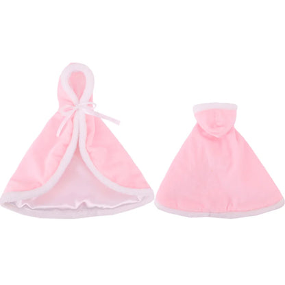 12 Styles Solid Color Pop Doll Cloak Doll Clothes for 11.8 Inch Barbiees&BJD&30CM Elf Doll Clothing Accessories Girl's Toys Gift