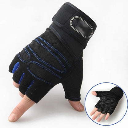 Gym Fitness Gloves Women Men Half Finger Cycling Bicycle Motorcyclist Gloves Weightlifting Yoga Sport Training Fingerless Gloves