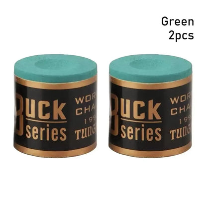 2pcs/Set No-Slip Billiard Chalks Pool Cue Stick Chalk Snooker Easy Powder Billiard Chalk Pool Sport Accessories Blue Green Red