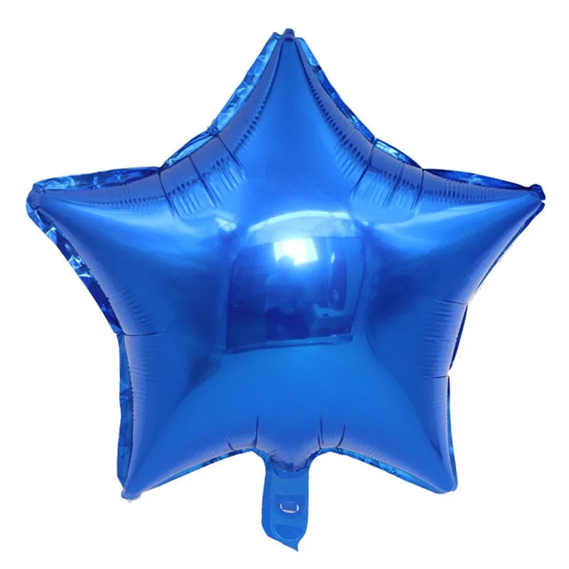 1pc 18inch Star Heart Inflatable Helium Balloon Birthday Party Decorations Kids Foil Balloons Wedding Christmas Supplies Gifts