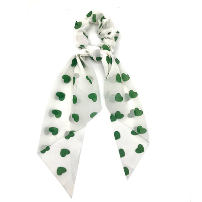 Chiffon Hair Scrunchies Women Fashion Pearl Ponytail Holder Hair Tie Hair Rope Rubber Bands Hair Accessories Bowknot Headwear