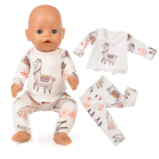 New Doll Clothes Born Baby Fit 18 Inch 40-43cm Unicorn Cactus Dress Doll Accessories Clothes for Baby Festival Birthday Gift