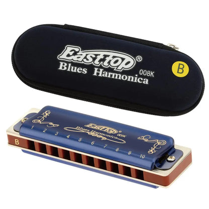 East Top Harmonica Professional Diatonic Blues Harmonica Mouth Organ  for Player,Beginner,Birthday Gift