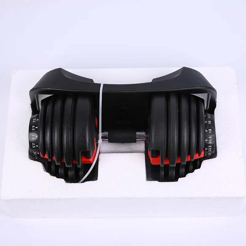 Dumbbell and Stand Dumbbell Set, Weight Adjustable, Solid Weightlifting, Commercial Gym, Household, Multiple Options, 40kg, 90lb