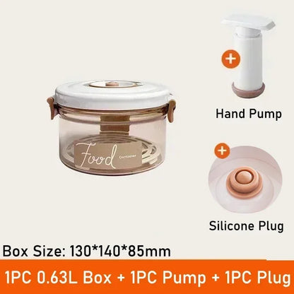 Vacuum Food Storage Box Fresh-Keeping Canister Sealed Storage Container Large Capacity Food Dispenser  Kitchen Storage Box