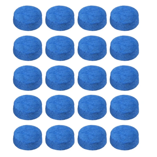 20Pcs Billiard Pool Cue Tips With Storage Box Cue Pool Stick Tip Billiard Snooker Cue Stick Tip Billiard Cue Accessories