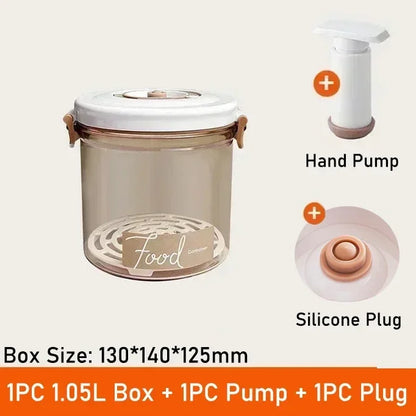 Vacuum Food Storage Box Fresh-Keeping Canister Sealed Storage Container Large Capacity Food Dispenser  Kitchen Storage Box