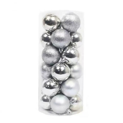 24/36pcs Christmas Ball Christmas Tree Ornament Home Christmas Hanging Pendant New Year Party Decoration Gift Navidad