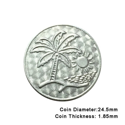 100pcs Arcade Game Coin Token Stainless Steel Coin Tokens Custom Tokens for Arcade MAME JAMMA Amusement Cabinet Vending Machines