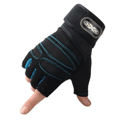 Weightlifting Gym Men Gloves Fitness Anti-Slip Dumbbell Anti-Shock Half Finger Body Building Training Sports Cycling Women Glove