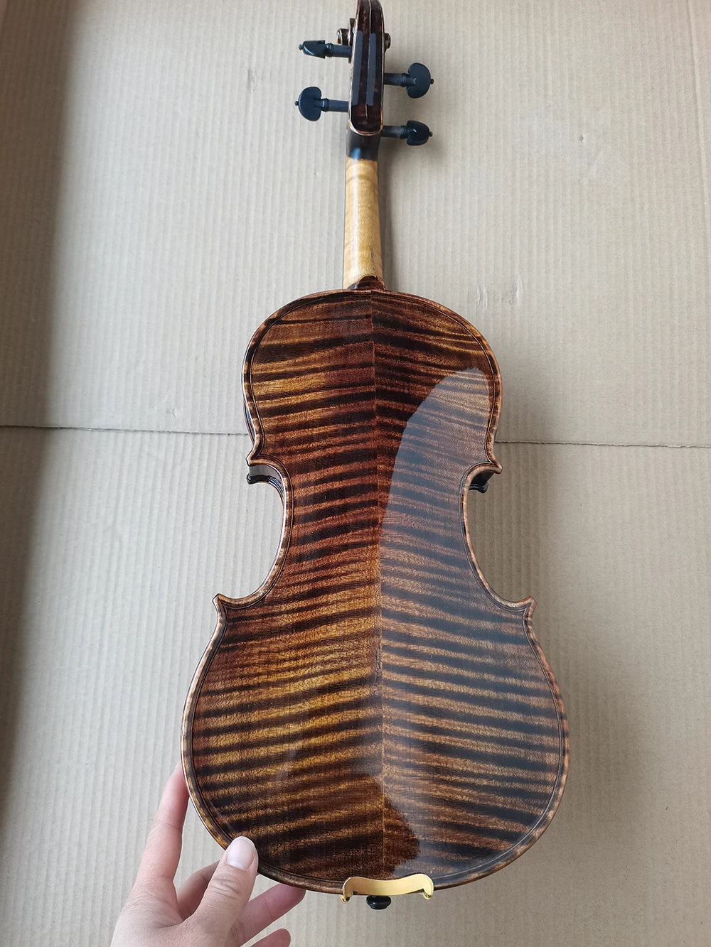 All Handmade Dark Brown Cashew Violin 4/4 Adult Student Stradivarius 1715 Professional Violino Musical Instruments With Case Bow