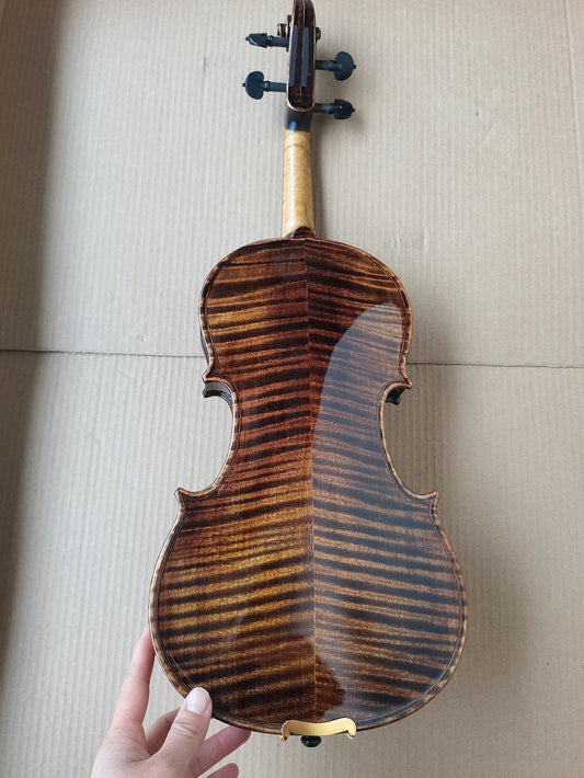 All Handmade Dark Brown Cashew Violin 4/4 Adult Student Stradivarius 1715 Professional Violino Musical Instruments With Case Bow