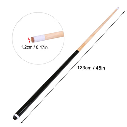 48In Junior Kid Billiard Shaft Wooden Pool Cue Stick Entertainment Snooker Billiard Tool