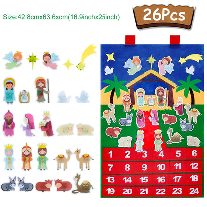 Kids DIY Felt Christmas Tree Merry Christmas Decorations for Home 2023 Christmas Ornaments Navidad 2024 New Year Gifts Xmas Tree