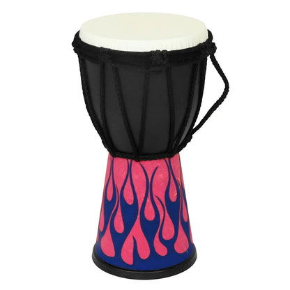 4 in African Drum Djembe Drum Professional Hand Drum Handmade Traditional Art Patterns African Musical Instrument for Children