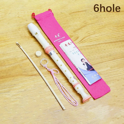 Professional Eight Hole Treble Flute 8-Hole Soprano Recorder Clarinet Black Sound Easy Adjustable Food Grade ABS Non-Toxic