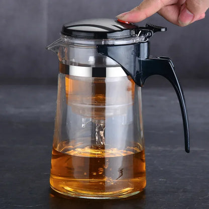 Heat Resistant Glass Teapot With Infuser Filter Chinese Kung Fu Puer Oolong Tea Teapot 500ml-900ml  Tea Pot Water Kettle